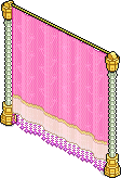 Pinker Bolly-Vorhang