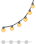 Hängende Lichterkette