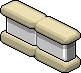 Beiger Raumteiler Iced