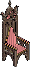 Grusel-Thron in Pink