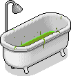 Wanne mit Glibber