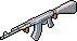 Dekoratives Silber-Gewehr
