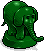 Smaragdgrüner Elefant