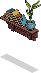 Hängendes Bücherregal