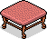 Klavierstuhl in rosa