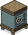 Graue Minibar Safe