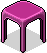 Pinker Dekotisch