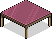 Pinker Area-Tisch