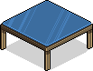 Blauer Area-Tisch