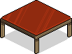Roter Area-Tisch