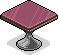 Pinker Area-Beistelltisch