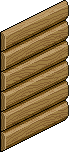 Hölzerne Hüttenwand